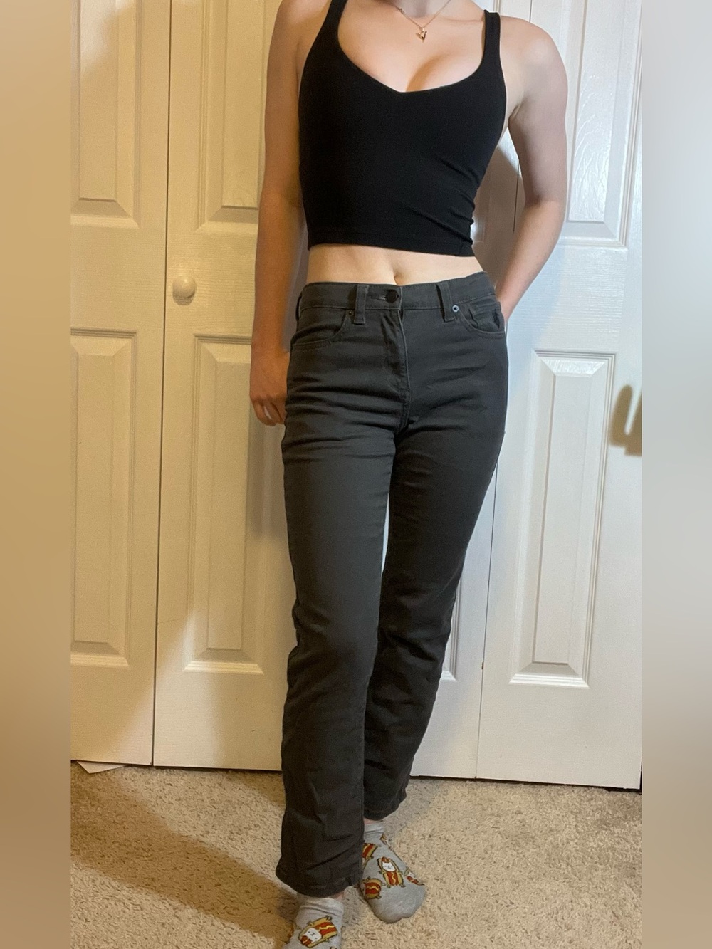 U.S. Polo Assn. Black Straight-Leg Jeans